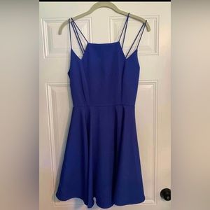 Blue Francesca’s cocktail dress